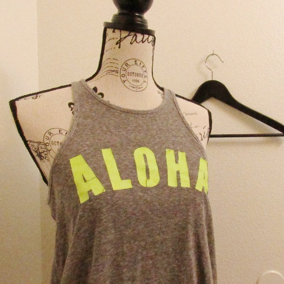 AMERICAN EAGLE RACERBACK ALOHA TANK - Picture 2 of 4